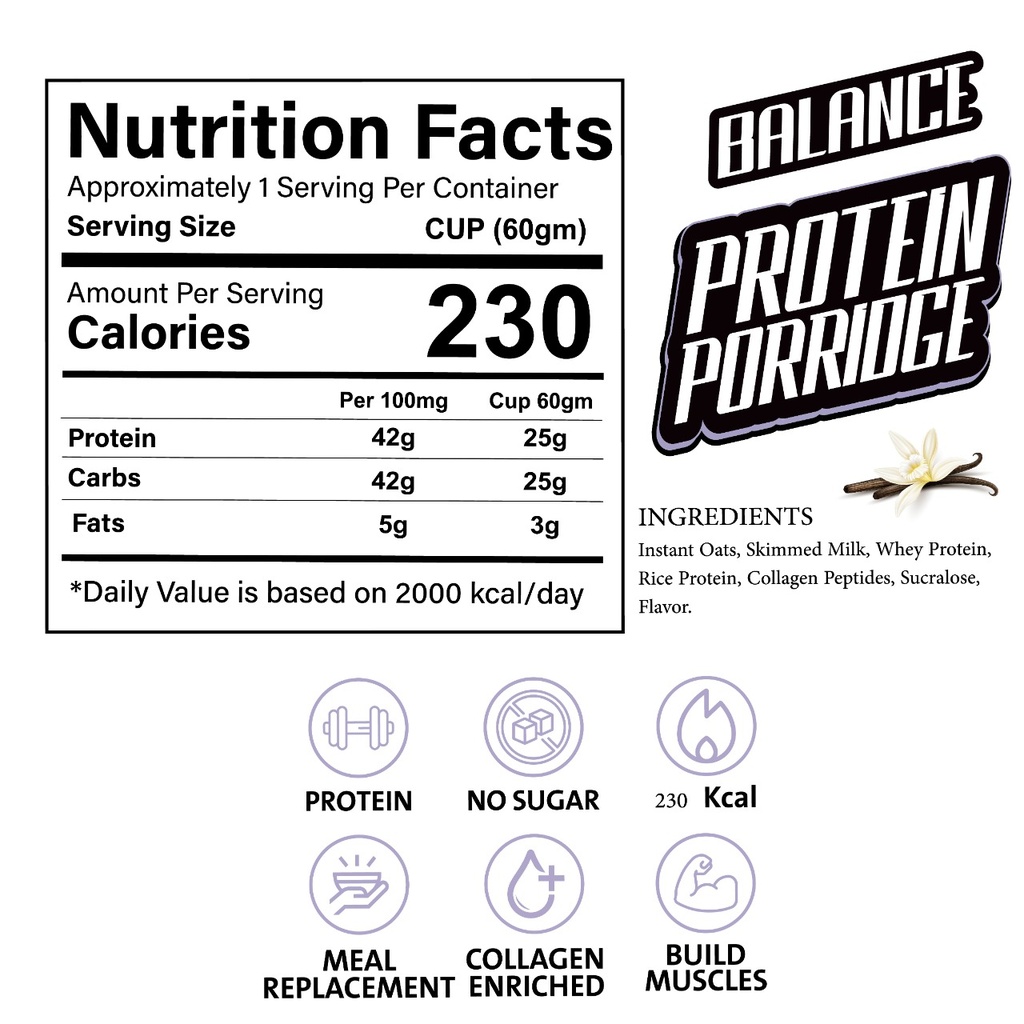Balance Protein Porridge Vanilla 60gm