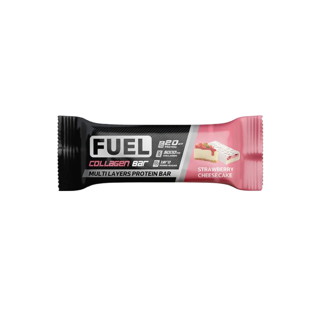 FUEL Protein Bar - LAYERED COLLAGEN Strawberry Cheese Cake 70gm