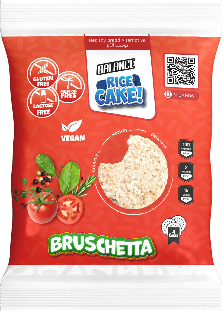 [BR08] Balance Bruschetta Rice Cake Pack of 4
