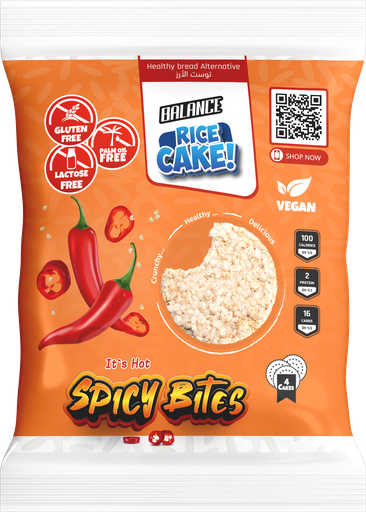 [BR09] Balance Spicy Bites Rice Cake Pack of 4