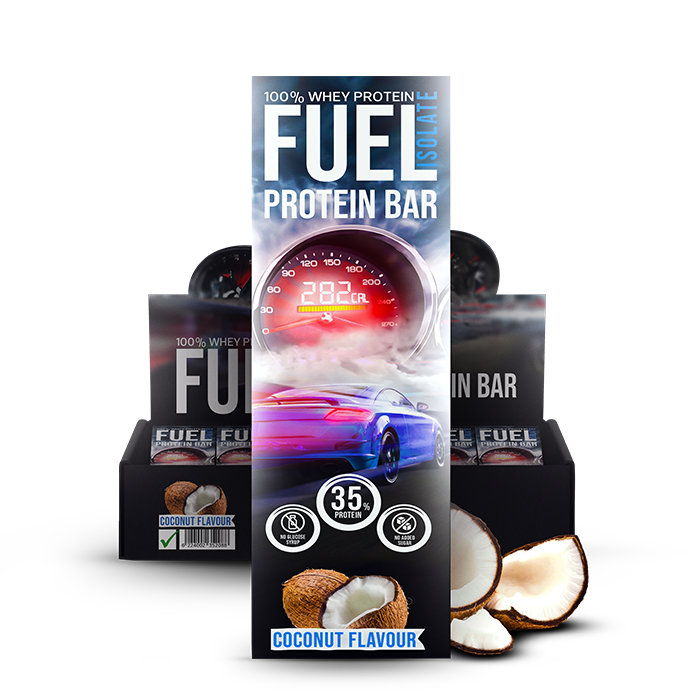 FUEL Isolate Protein Bar (BOX*24) Coconut 70gm Nutrifits